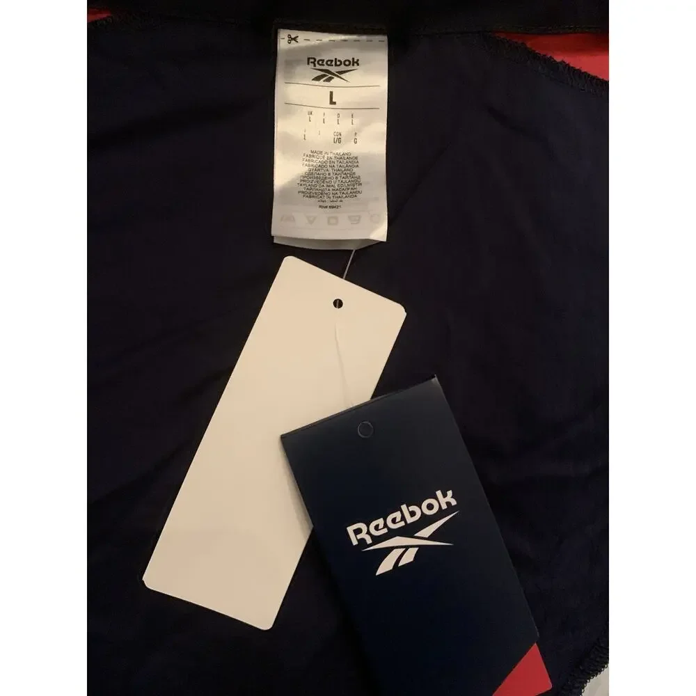 Reebok Womens Classics Franchise‎ Track Colorblock Navy Size L Activewear $75